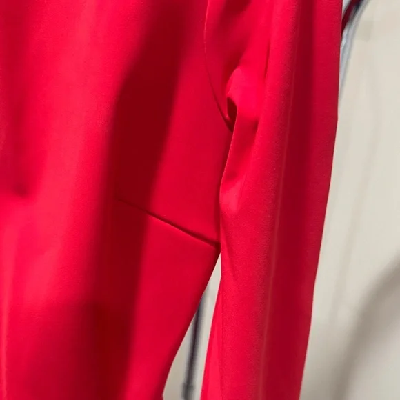 Chiara Boni Vibrant Red Long Sleeve Dress